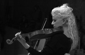 Imatge de la violinista Marta Cardona