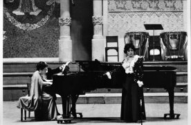 Victoria de los Ángeles en una actuació al Palau de la Música