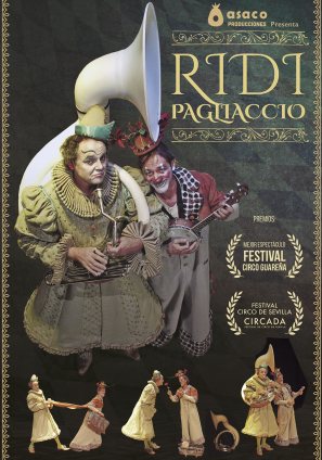 Cartel del espectáculo de circo Ridi Pagliaccio