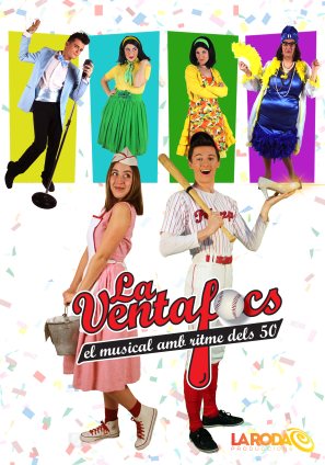 La Roda Produccions torna al Teatre La Bòbila rere els èxits de les passades temporades amb els musicals familiars El vestit POP de l’Emperador, En Joan sense por i La casa encantada.  Enguany, amb La Ventafocs, el musical amb ritme dels 50′! la companyia ens presenta el conte de sempre com mai no l’has vist: amb tupès, molt de rock i una Ventafocs que no necessita sabates per brillar.