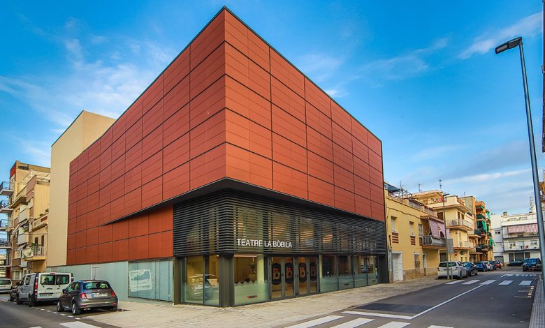 Façana del Teatre La Bòbila