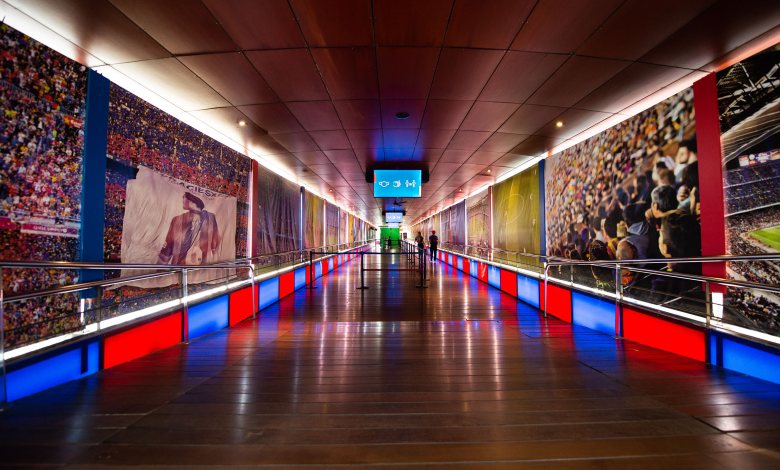 Interior del museu fc barcelona