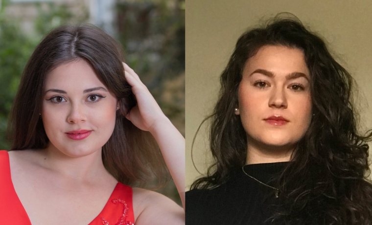 Retrato de Alexandra Zamfira y Elsa Roldán