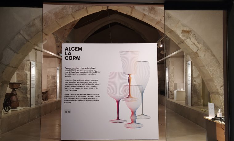 Fotografia de l'exposició "Alcem la copa!"