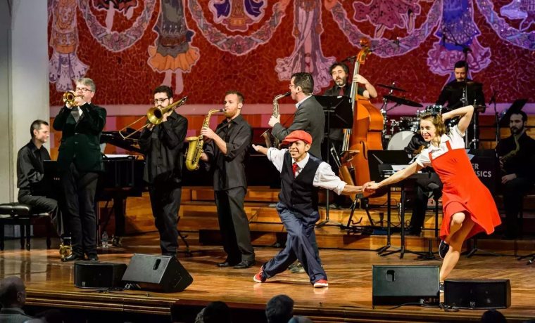 Artistes participant en l'espectacle Jazz en viu… Swing!