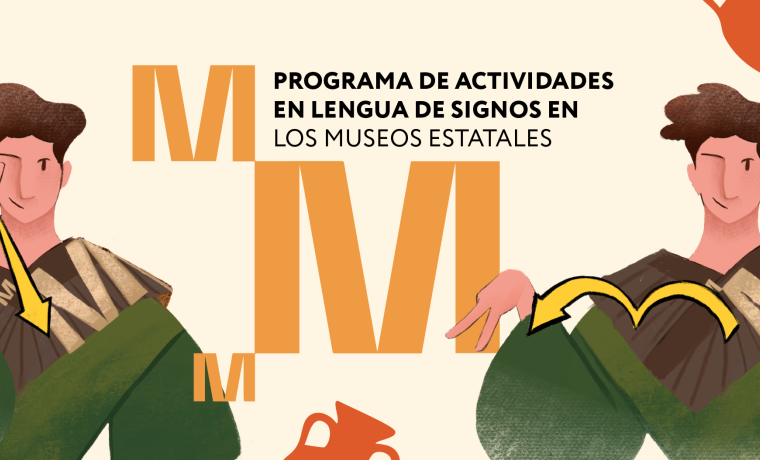 Banner programa de actividades en Lengua de Signos Española en los museos estatales