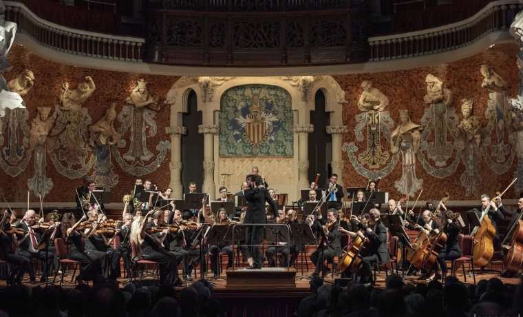 L'Orquestra Simfònica del Vallès a l'escenari del Palau