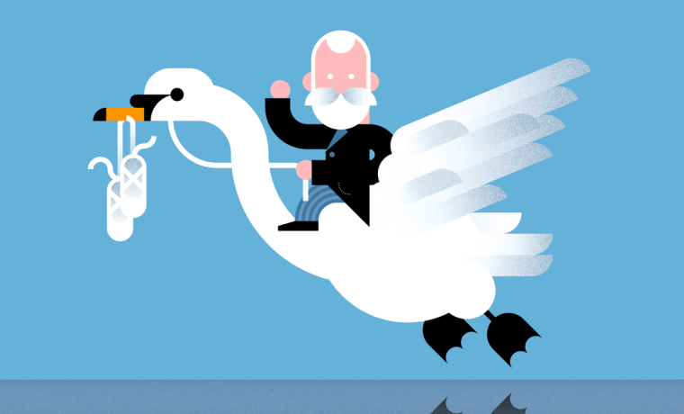 Il·lustració infantil del compositor Txaikovski